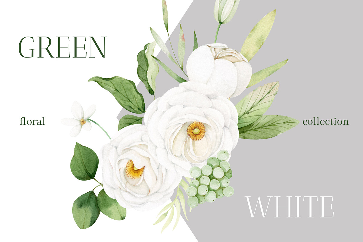 Spring floral greenery, an Illustration by nathalieclaire (Photo 1 of 13)