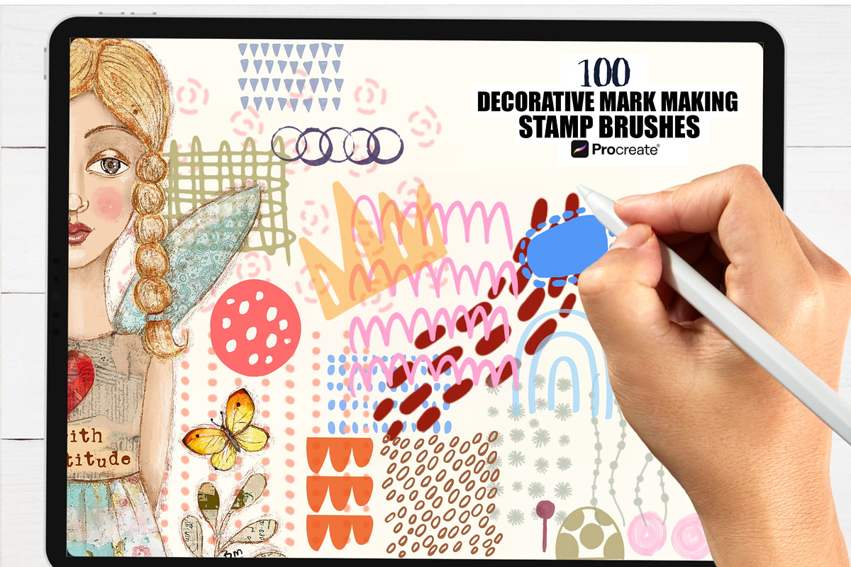 Procreate Mark Making Brushes Set 2, a Brushes & More by Soaring Bird Designs (Photo 2 of 7)
