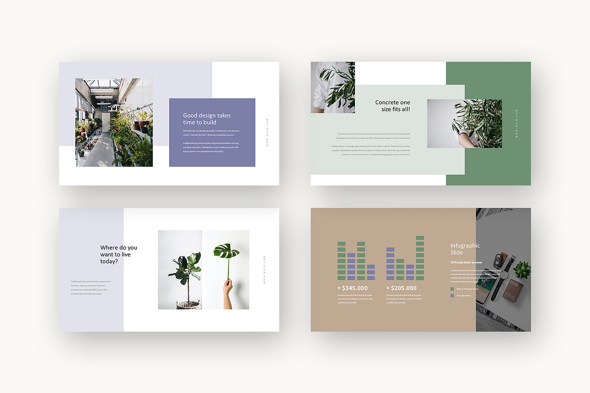 Gvio : Botanical Bliss Google Slides, a Presentation Template by Punkl Camp (Photo 7 of 16)