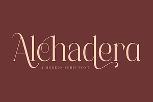 Alchadera A Modern Serif Font