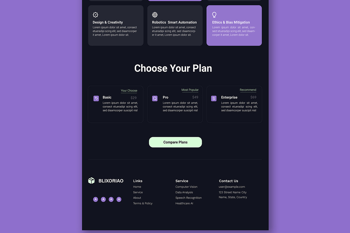 Artificial Intelligence Landing Page, a Landing Page Template by MightyDesign (Photo 6 of 9)