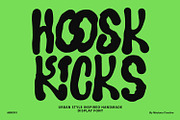 Hoosk Kicks Urban Style Display Font, a Handwritten Font by Maulana Creative (Thumbnail 1 of 7)