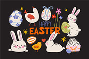 Cozy Easter Vector Clipart, a Decorative Illustration by Luamor (Thumbnail 1 of 8)