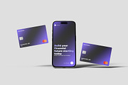 Iphone And Credit Card Mockup, a Product Mockup by scribrostudio (Thumbnail 8 of 11)