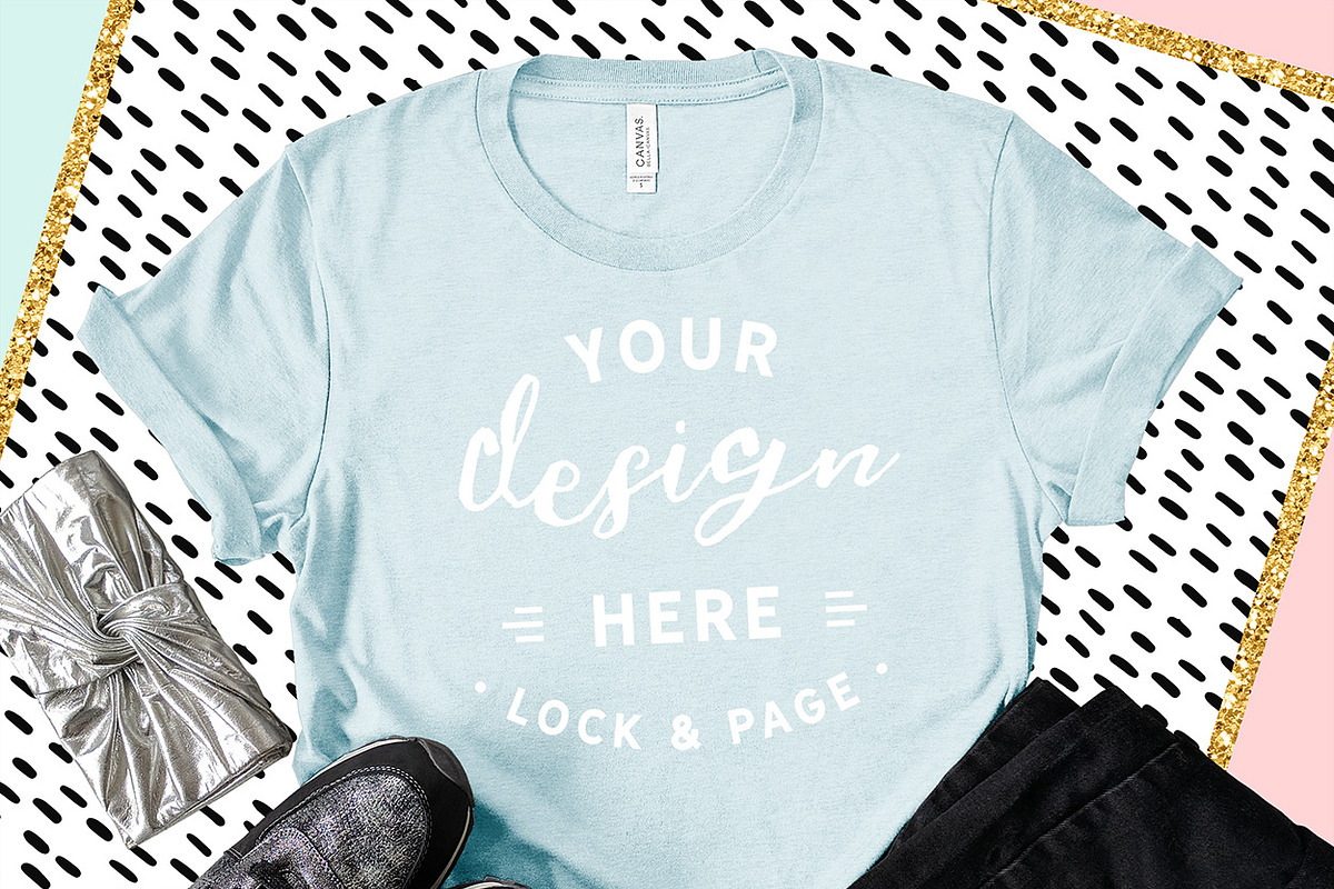 Bella Canvas 3001 Graphic Mockups, a Shirt Mockup by lock and page (Photo 35 of 65)