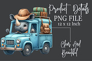 Safari Animal Car Clipart, an Illustration by Rose Art (Thumbnail 4 of 7)