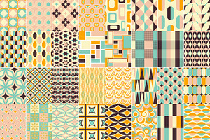 50s Mid Century Patterns Pack