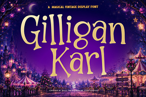 Gilligan Karl, a Serif Font by BBtypeStudios