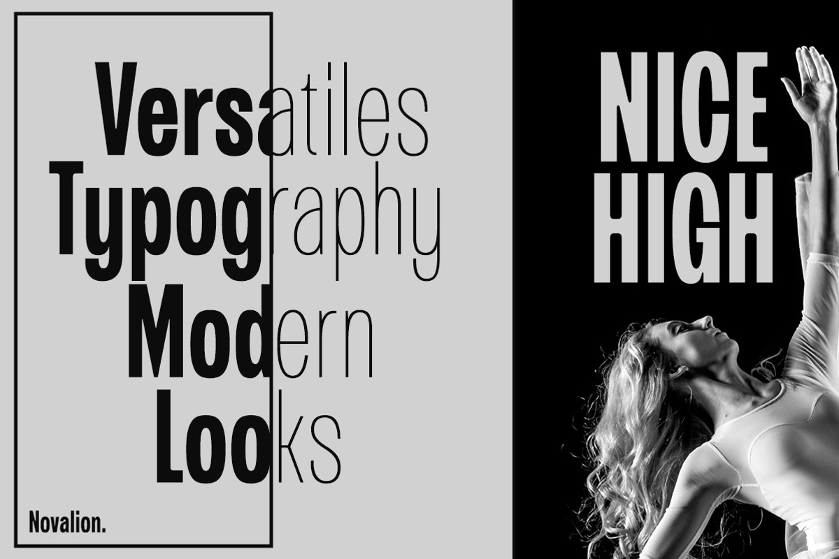 Novalion - Condensed Variable Font, a Sans Serif Font by Letterhend Studio (Photo 5 of 11)