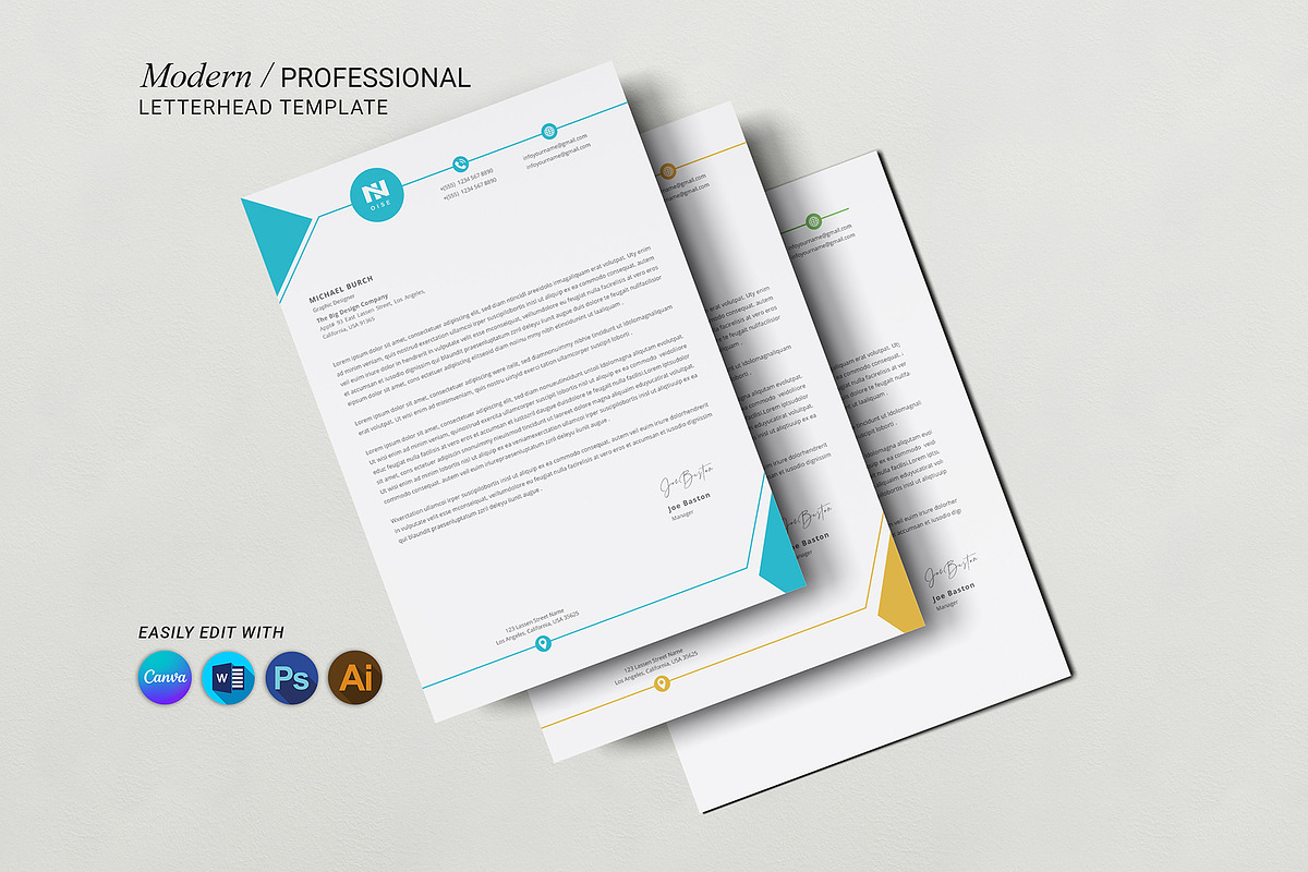 Letterhead, a Stationery Template by DesignDevisers (Photo 5 of 10)