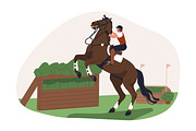 Naughty, disobedient horses training, an Animal Illustration by Good Studio (Thumbnail 10 of 16)