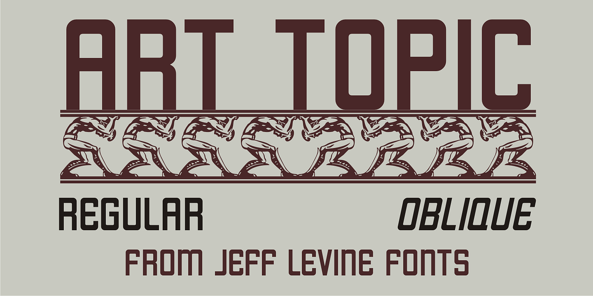Art Topic JNL, a Sans Serif Font by Jeff Levine Fonts