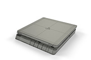Sony PlayStation Slim (White), an Object 3D Model by Tedi Permana (Thumbnail 6 of 6)