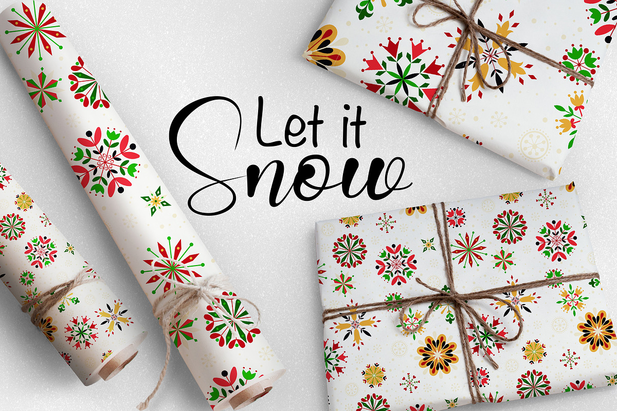 Snowflakes, a Pattern Graphic by Lidiebug (Photo 2 of 9)