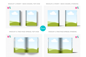 Book Mockup Kit For Canva