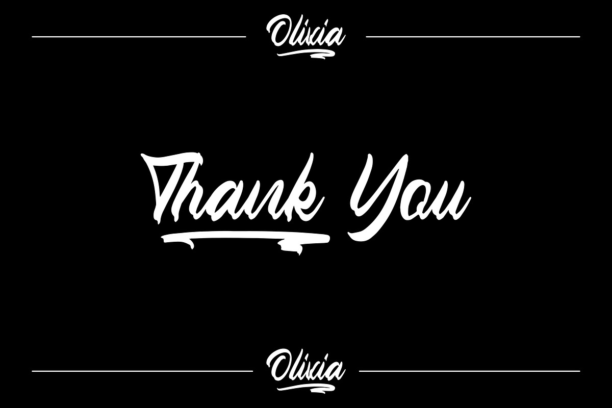 OLIVIA - Handlettering Fonts preview 5
