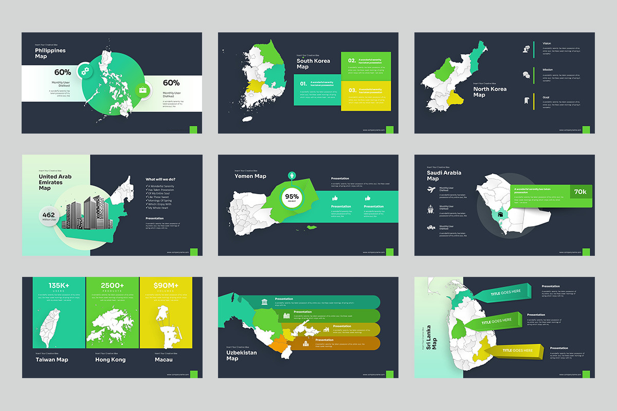 Asia Map PowerPoint Templates, a Presentation Template by Stock Shape (Photo 4 of 4)