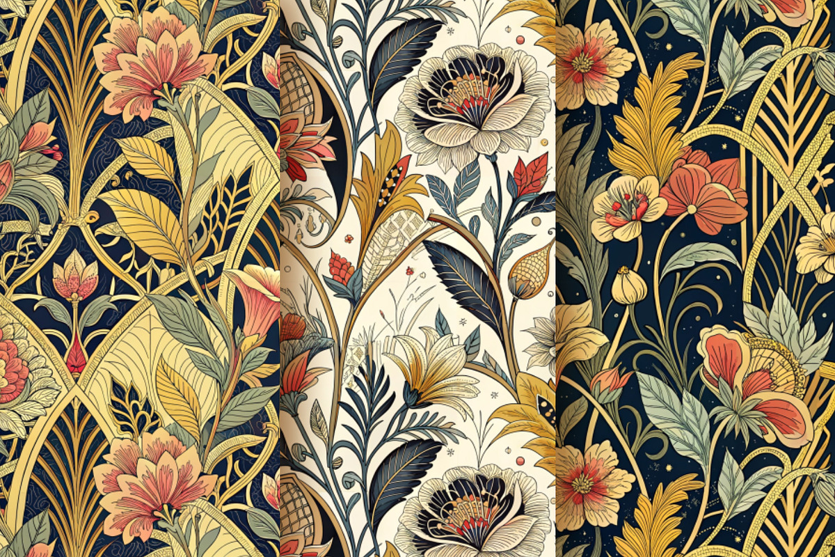 Cool set of Art Deco patterns, a Pattern Graphic by Designs by Helen Trupak (Photo 2 of 5)