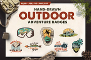 Outdoor Adventure Logos / Badges, a Branding & Logo Template by LovePowerDesigns (Thumbnail 1 of 15)