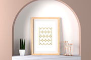 Golden glitter retro shapes, an Object Graphic by MilyArt (Thumbnail 3 of 3)