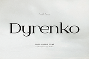 Dyrenko | Display Serif Font, a Serif Font by gracetype_studio (Thumbnail 1 of 12)
