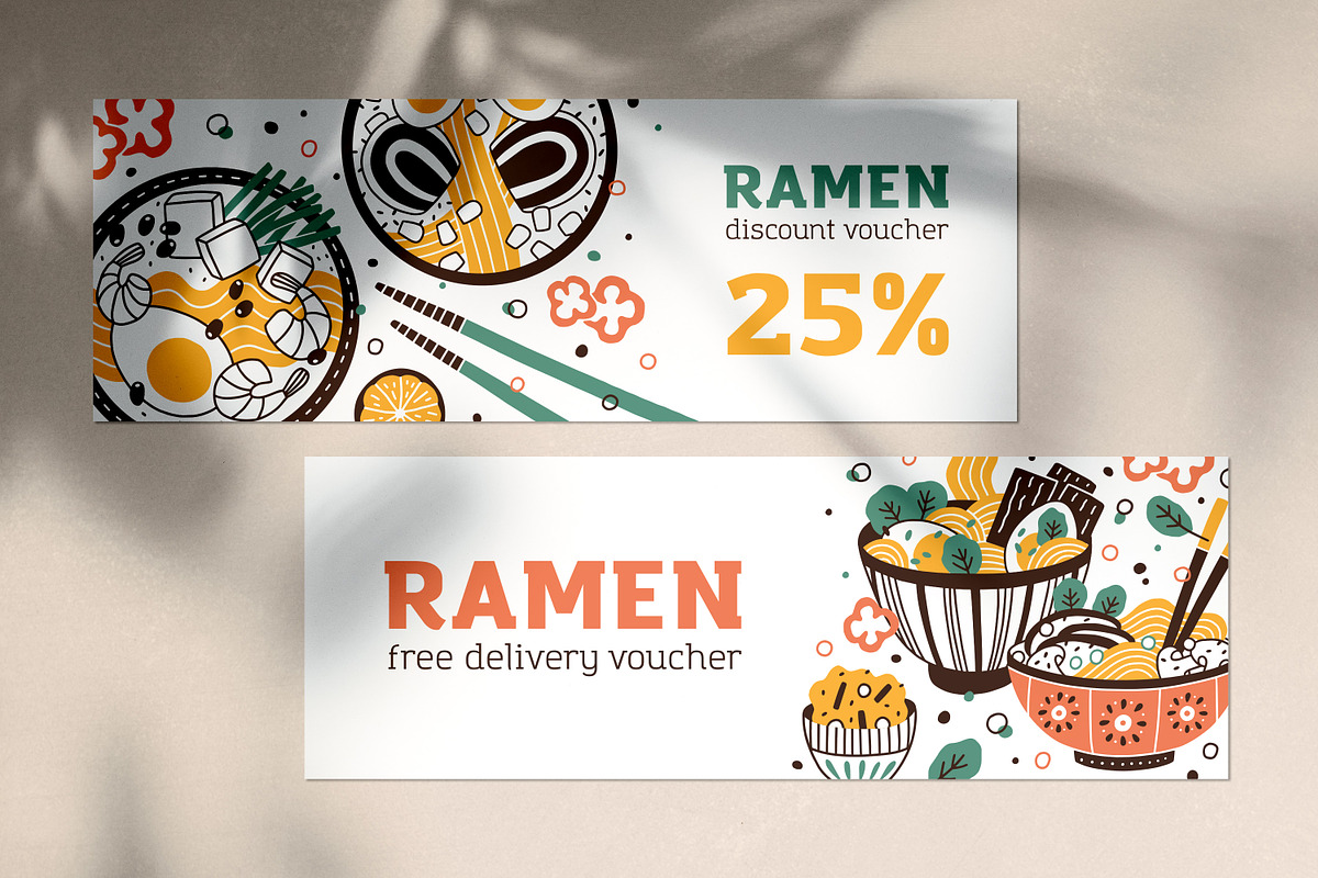 Banners for ramen shop, a Food Illustration by Good Studio (Photo 3 of 3)
