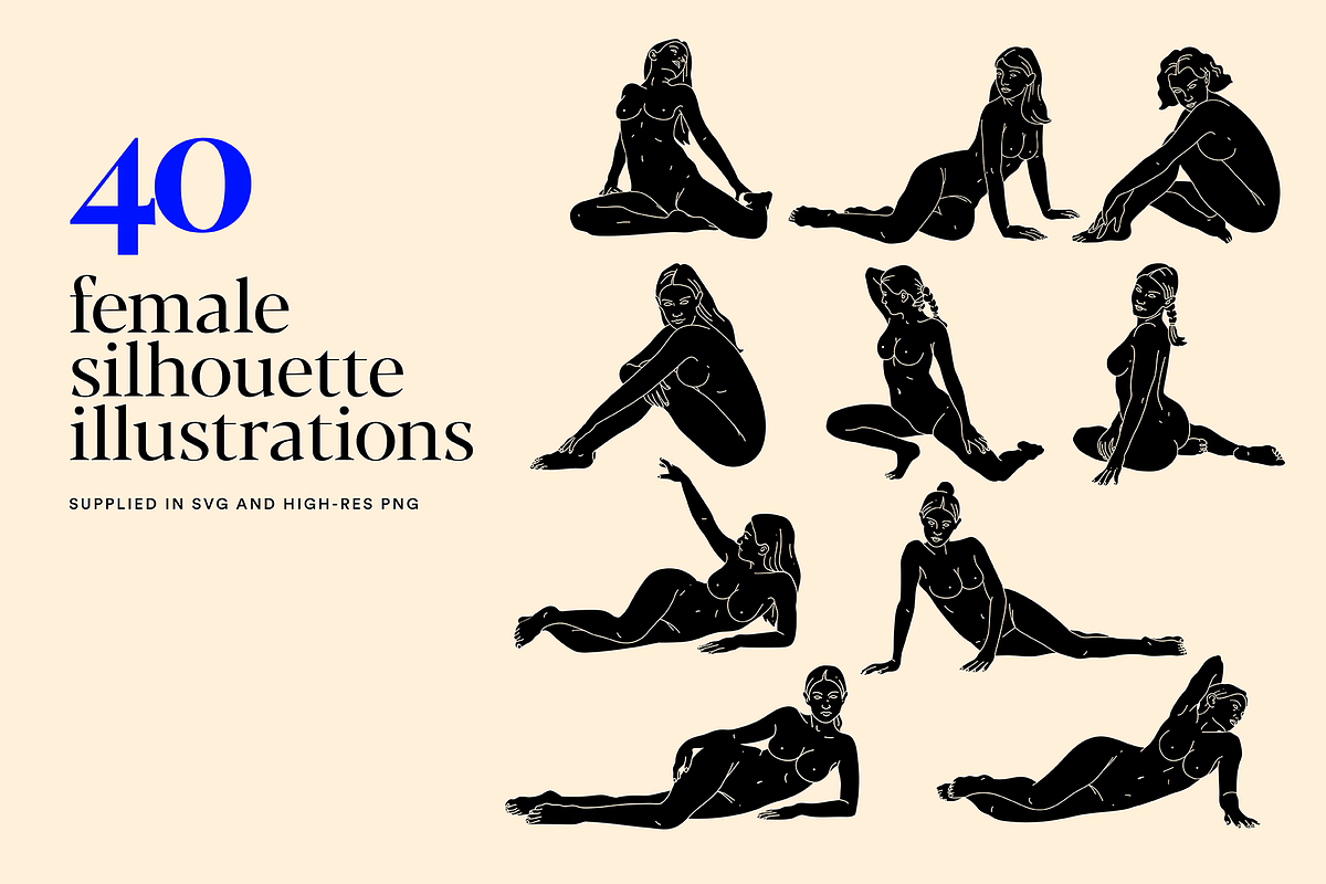 Female Bodies - Silhouette Art Set, a Decorative Illustration by Rough Edges Supply Co. (Photo 4 of 9)