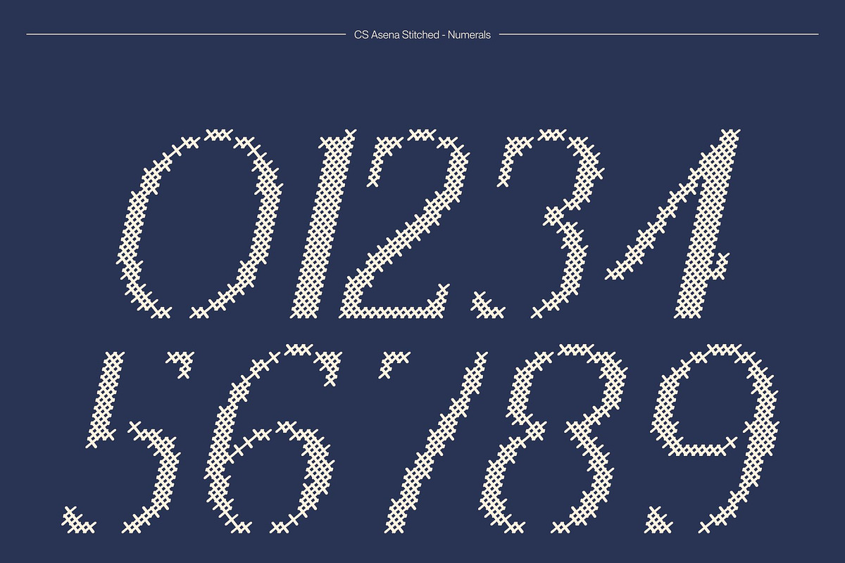 CS Asena Stitched, a Serif Font by Craft Supply Co. (Photo 6 of 8)