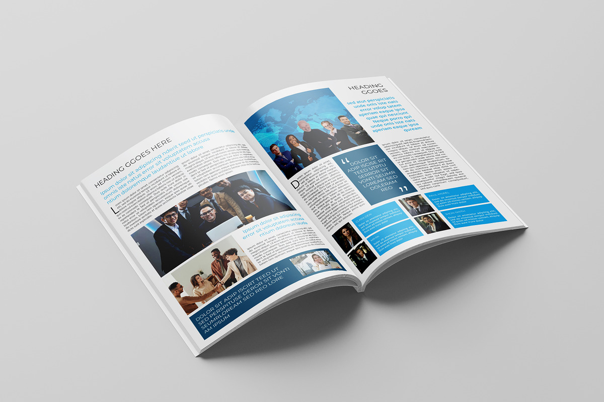 Corporate Newsletter Template, a Brochure Template by retrographix (Photo 3 of 9)