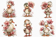 Whimsical Spring Duck Clipart Bundle, an Illustration by Craft Nest (Thumbnail 4 of 10)