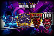 GRVS-Tronical Font Duo, a Font by GRVS Studio (Thumbnail 8 of 9)