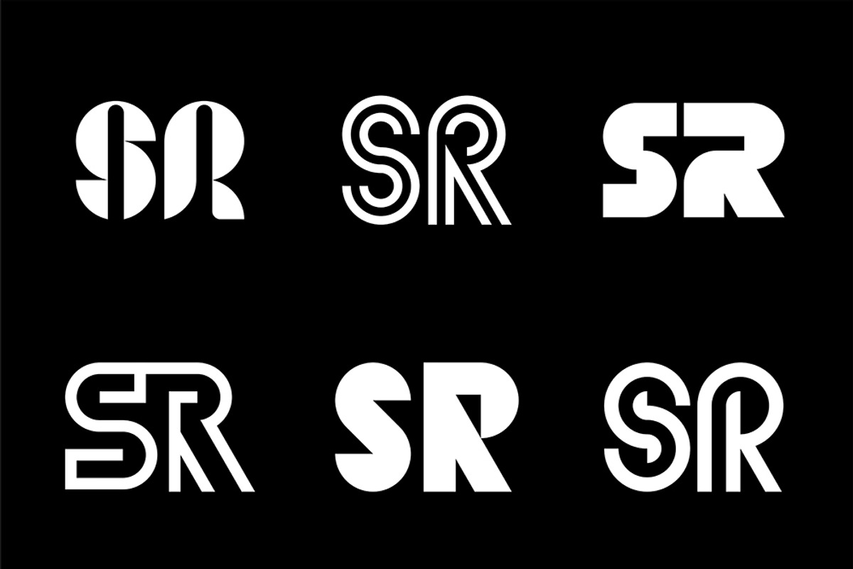 Set of letter SR logos, an Object Graphic by NataliiaVolyk | Creative ...