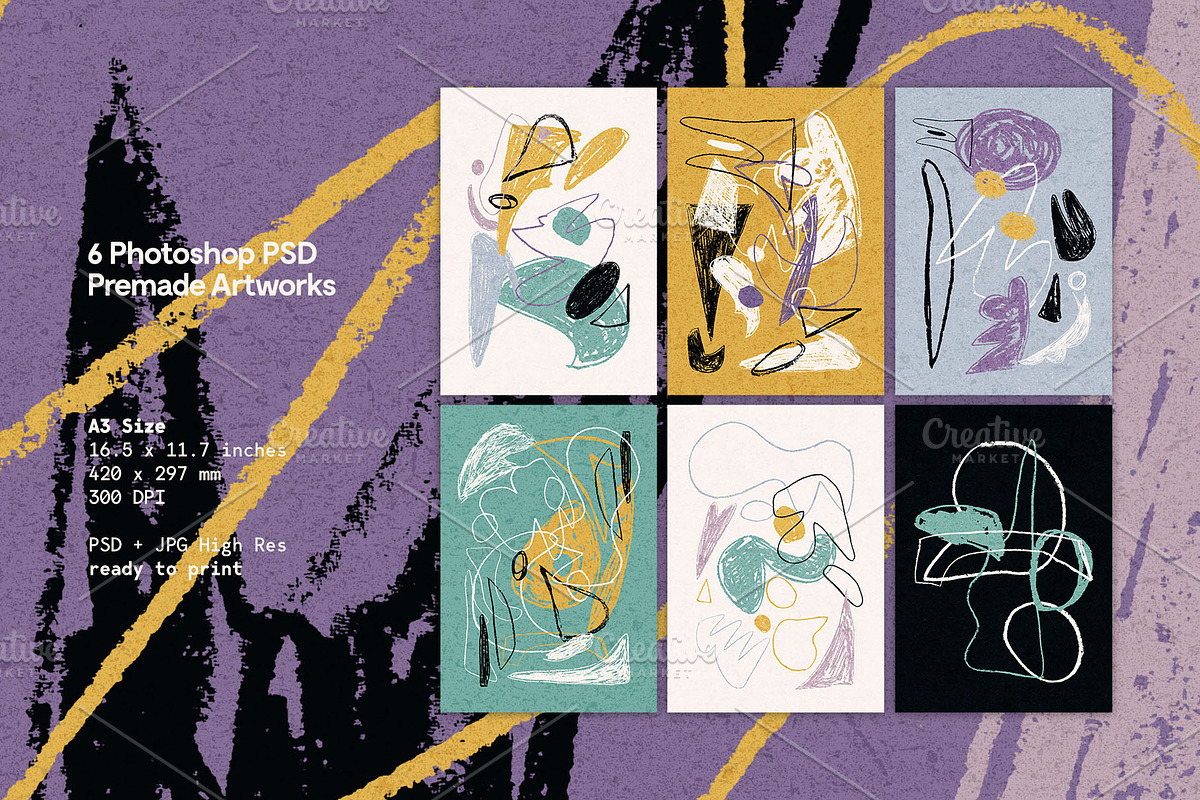 Figurá: 75 Abstract Shapes + Brushes, a Pattern Graphic by nicholasasmita (Photo 5 of 13)