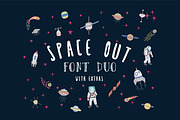 Hand Written Font - Space Out, an Illustration by Collapse Std. (Thumbnail 1 of 7)