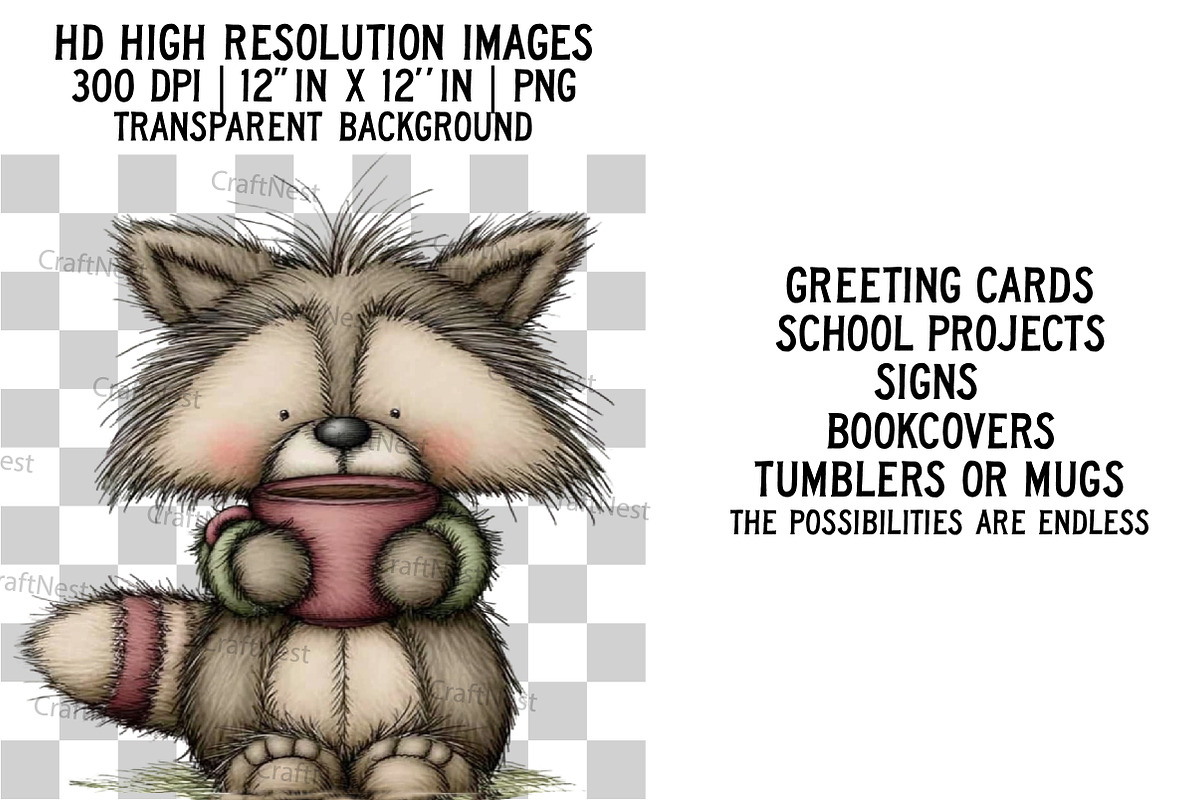 Whimsical Winter Animals Clipart, an Illustration by Craft Nest (Photo 2 of 6)