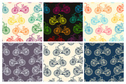 28 Bicycles seamless patterns set, a Pattern Graphic by IreneArt illustrations (Thumbnail 4 of 5)