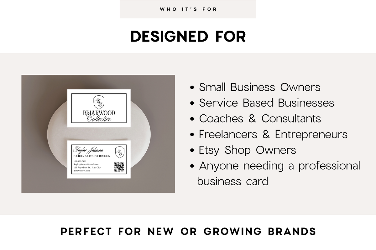 Luxury Old Money Business Cards, a Business Card Template by BrandhavenStudio (Photo 3 of 10)
