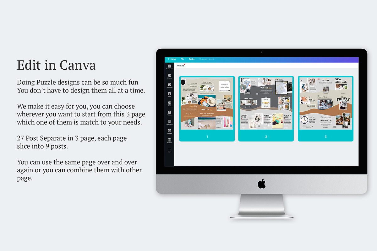 Diary Puzzle, a Social Media Template by Analogi Studio (Photo 12 of 12)