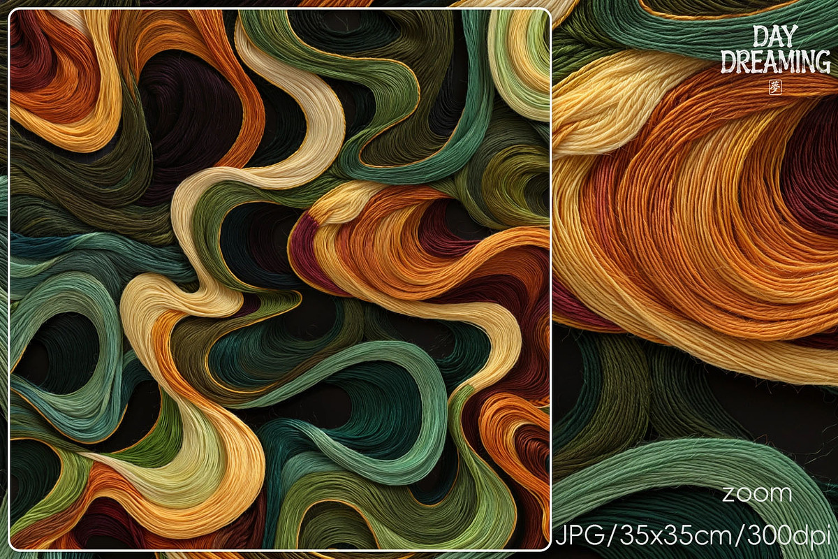 Abstract Flowing Silk Art, a Decorative Illustration by yahu88studio (Photo 7 of 7)