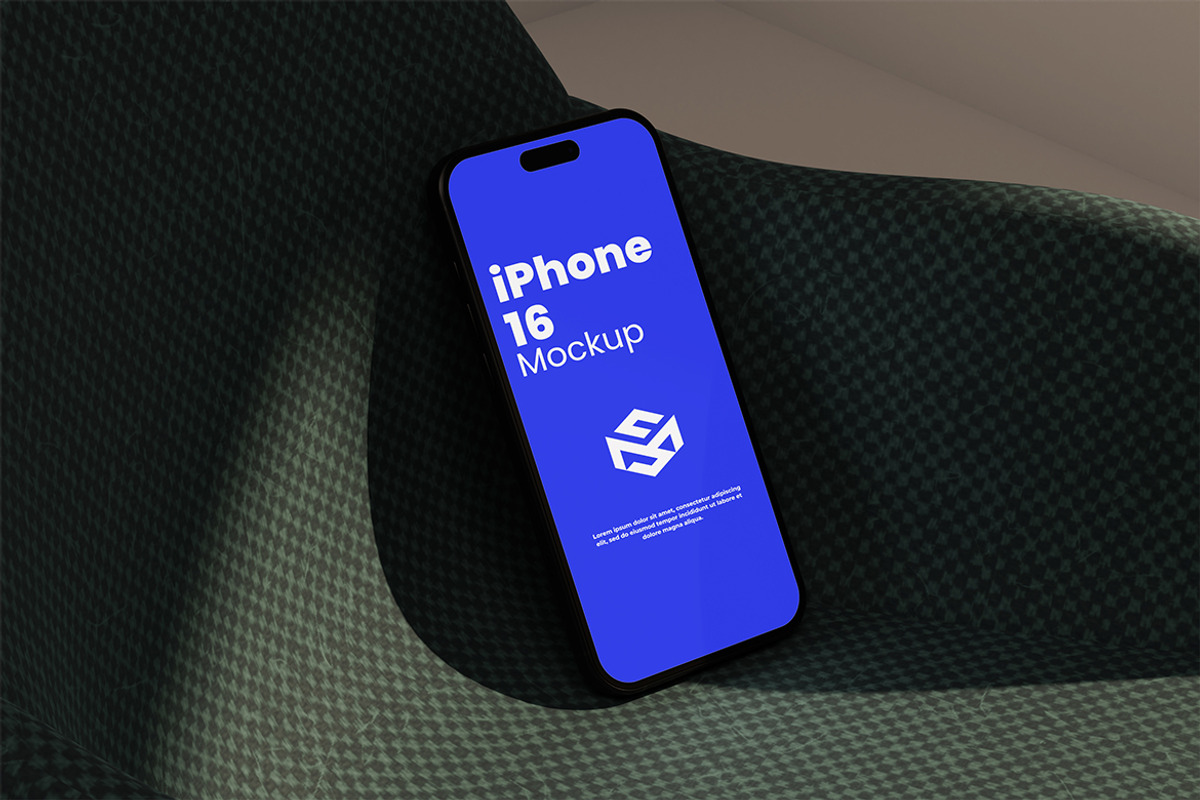 iPhone 16 Mockup, an iPhone Mockup by sweetmaroon.studio (Photo 2 of 4)