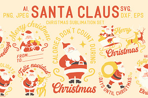 Santa Claus Christmas sublimation