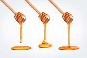Realistic honey set, a Food Illustration by George Rod (Thumbnail 2 of 6)