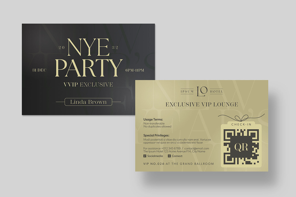 VIP Pass Template, a Card Template by BrandPacks (Photo 4 of 4)
