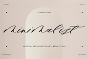 Minimalist – Modern Calligraphy, a Script Font by RedyStudio (Thumbnail 1 of 11)