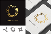 Halftone Swirl Logo Set, a Branding & Logo Template by kloroform (Thumbnail 1 of 5)