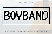 Boyband, a Sans Serif Font by InermediaSTUDIO (Thumbnail 1 of 7)