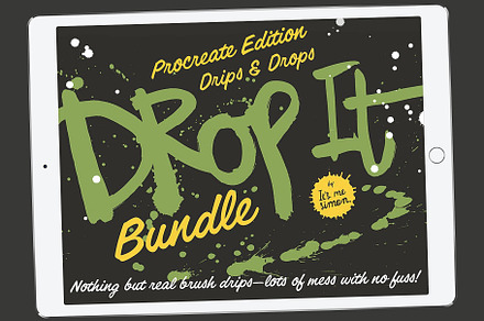 Procreate ink drips brushes