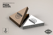 Pizza Slice Box Packaging Mockup, a Cups & Container Mockup by INCDesign (Thumbnail 4 of 9)