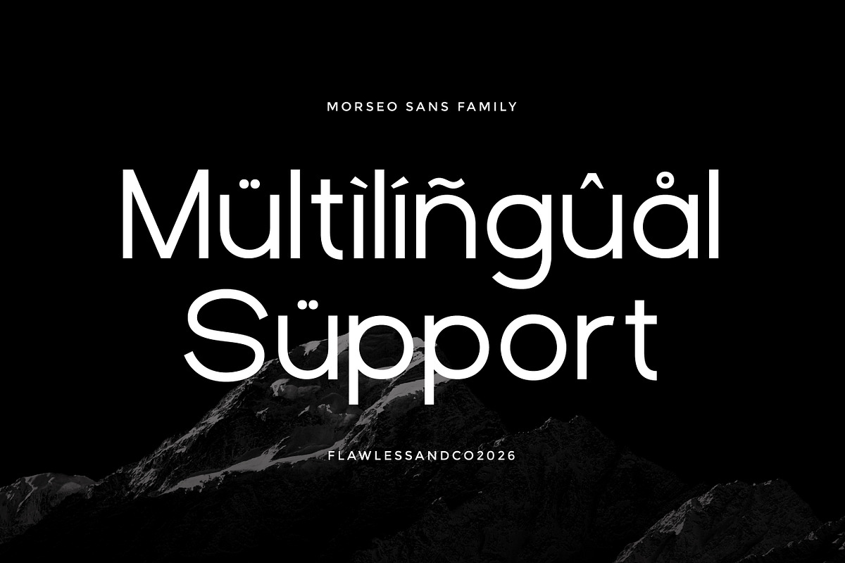 Morseo - Family Sans Serif Font, a Sans Serif Font by Flawless And Co (Photo 10 of 10)