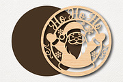 Ho Ho Ho Christmas Santa SVG, a Work Illustration by Digital Artistic99 (Thumbnail 2 of 4)